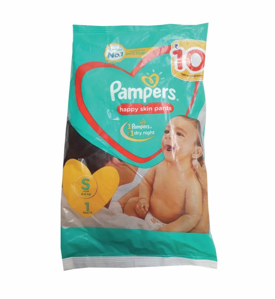 Pampers Diapers Pant, 1Pants, Size-Small (4-8 kg) | Pack of 12