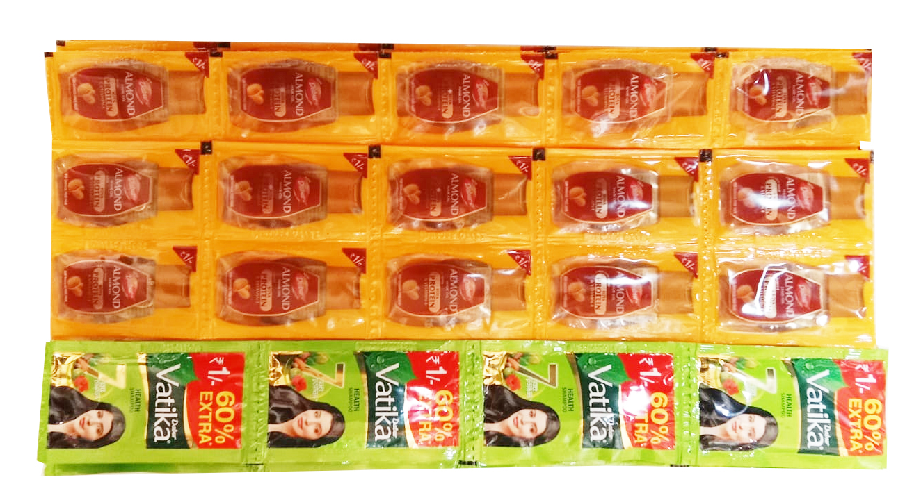 Dabur Almond Oil,2.5ml | Rs.1 (40 Units) + Free Vatika Shampoo 6.5ml 1 lari 