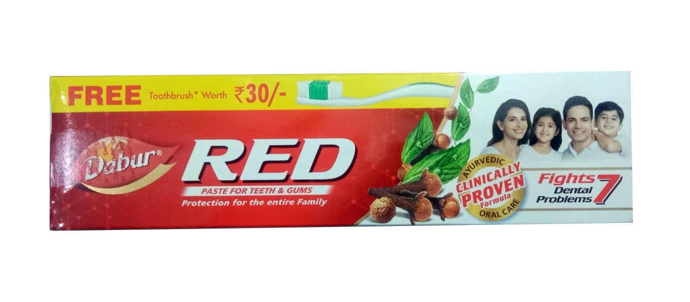 Dabur Red Paste, 200 g + Toothbrush worth 20 free